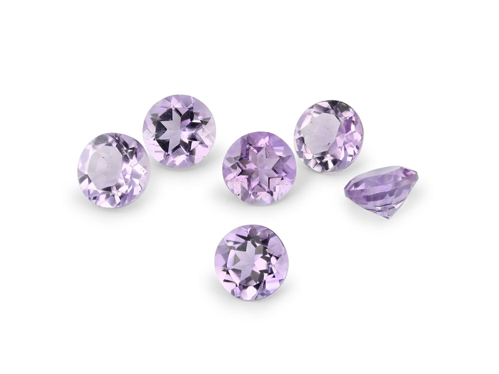 [QARB0500F] Amethyst 5.00mm Round Light Colour 