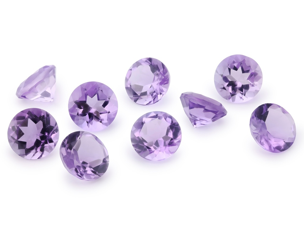 Amethyst 8.00mm Round Light Colour 