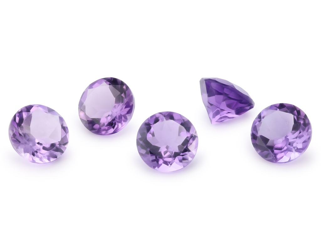 [QARB1000F] Amethyst 10mm Round Light Colour 
