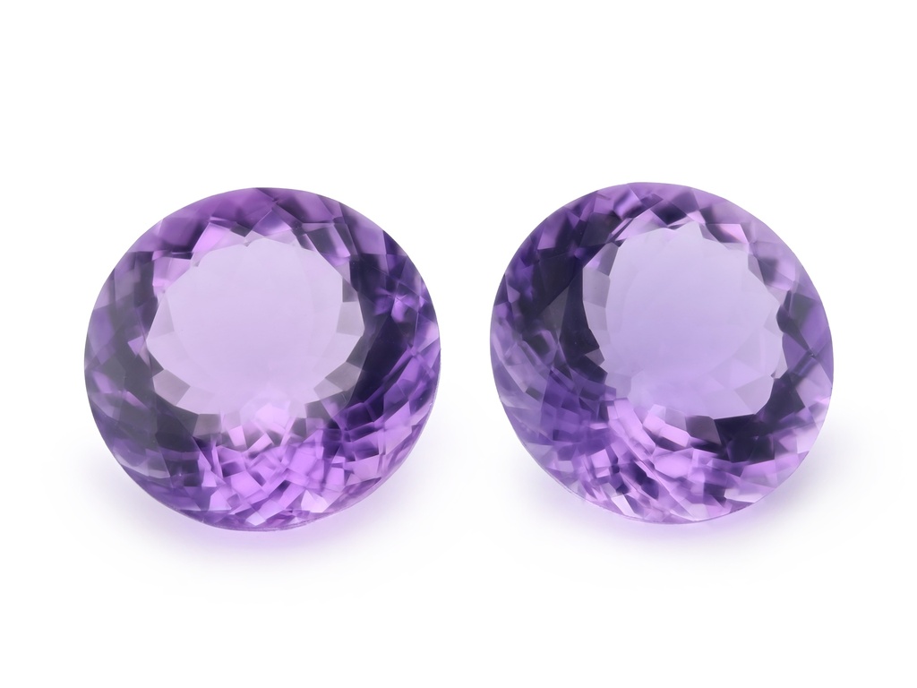 [QARB1500F] Amethyst 15mm Round Light Colour 