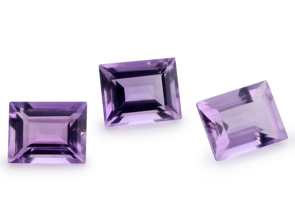 [QABS1008F] Amethyst 10x8mm Baguette Light Colour 