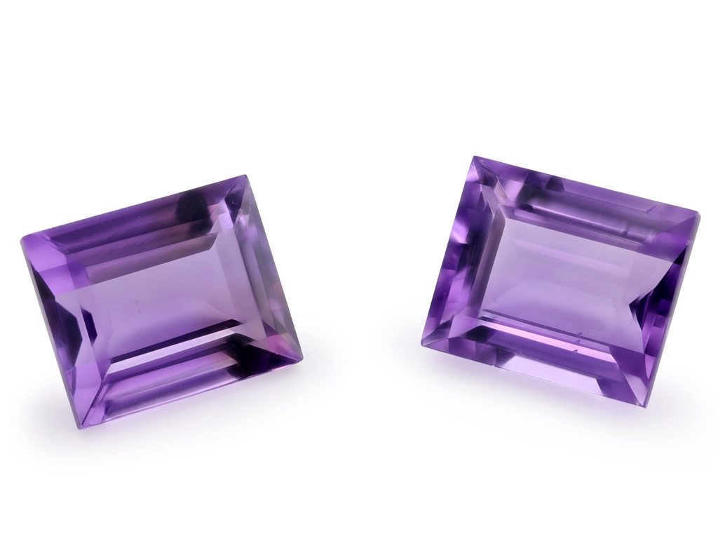 [QABS1210F] Amethyst 12x10mm Baguette Light Colour 