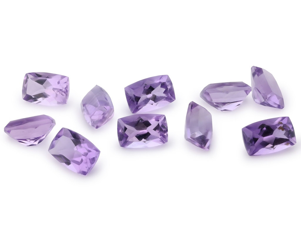 [QAAB0604F] Amethyst 6x4mm Cushion Light Colour