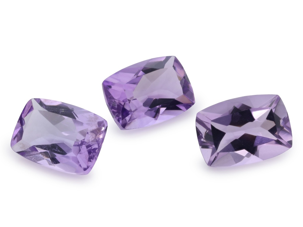 [QAAB0705F] Amethyst 7x5mm Cushion Light Colour