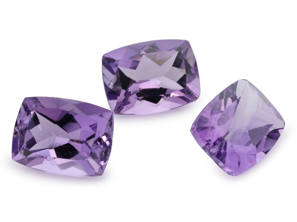 [QAAB0806F] Amethyst 8x6mm Cushion Light Colour