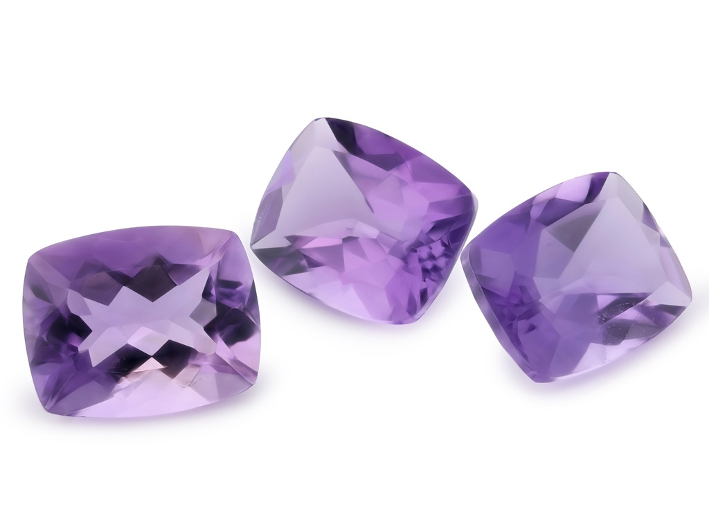 [QAAB1008F] Amethyst 10x8mm Cushion Light Colour