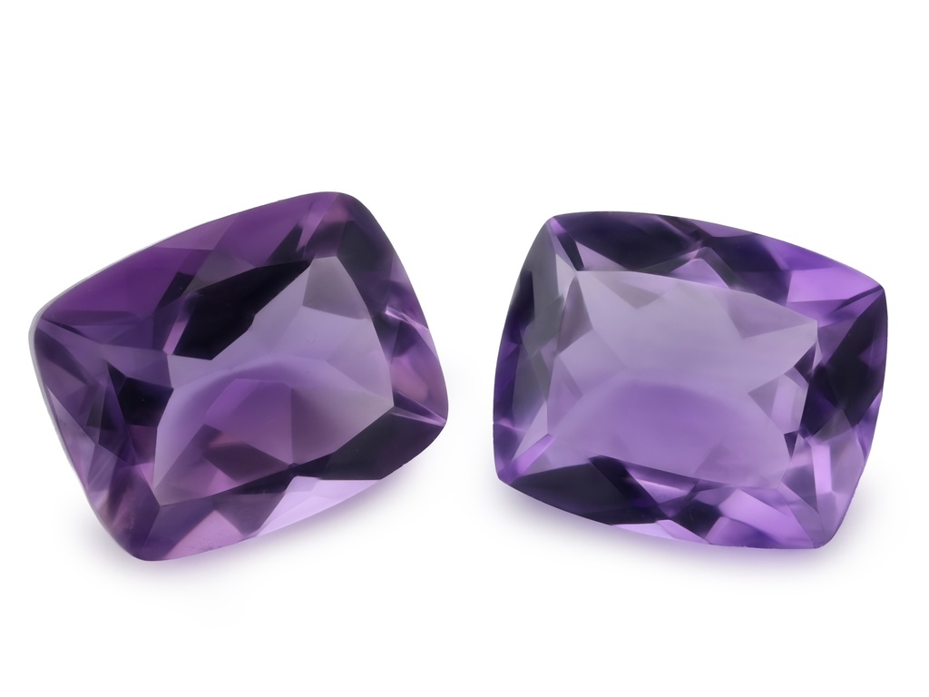 [QAAB1109F] Amethyst 11x9mm Cushion Light Colour