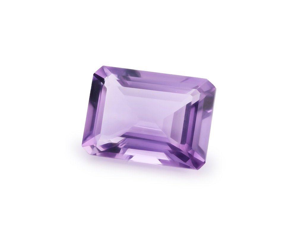 [QAOS1813F] Amethyst 18x13mm Emerald Cut Light Colour 