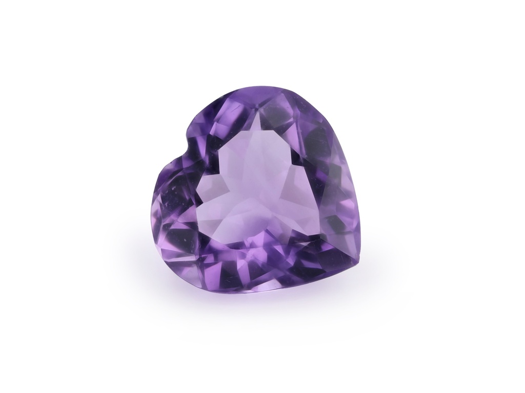 [QAHB1300F] Amethyst 13mm Heart Shape Light Colour 