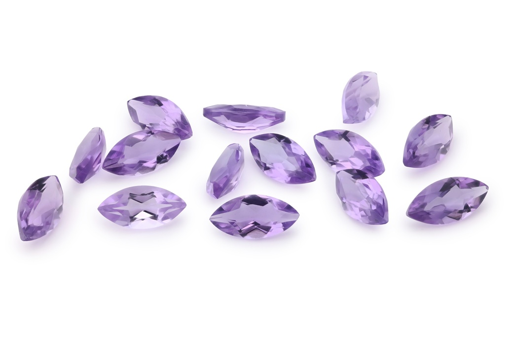 [QAMB1005F] Amethyst 10x5mm Marquise Light Colour 