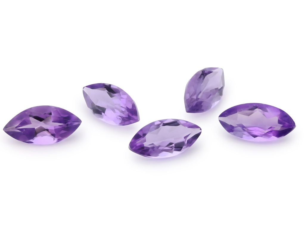 [QAMB1206F] Amethyst 12x6mm Marquise Light Colour 