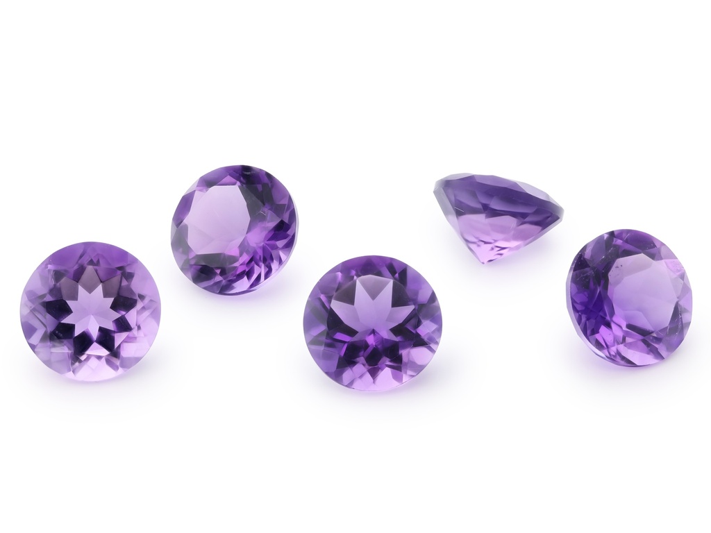 [QARB0900M] Amethyst 9.00mm Round Mid to Strong Colour