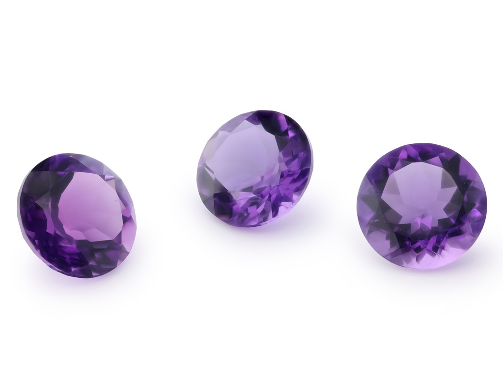 [QARB1100M] Amethyst 11mm Round Mid to Strong Colour 