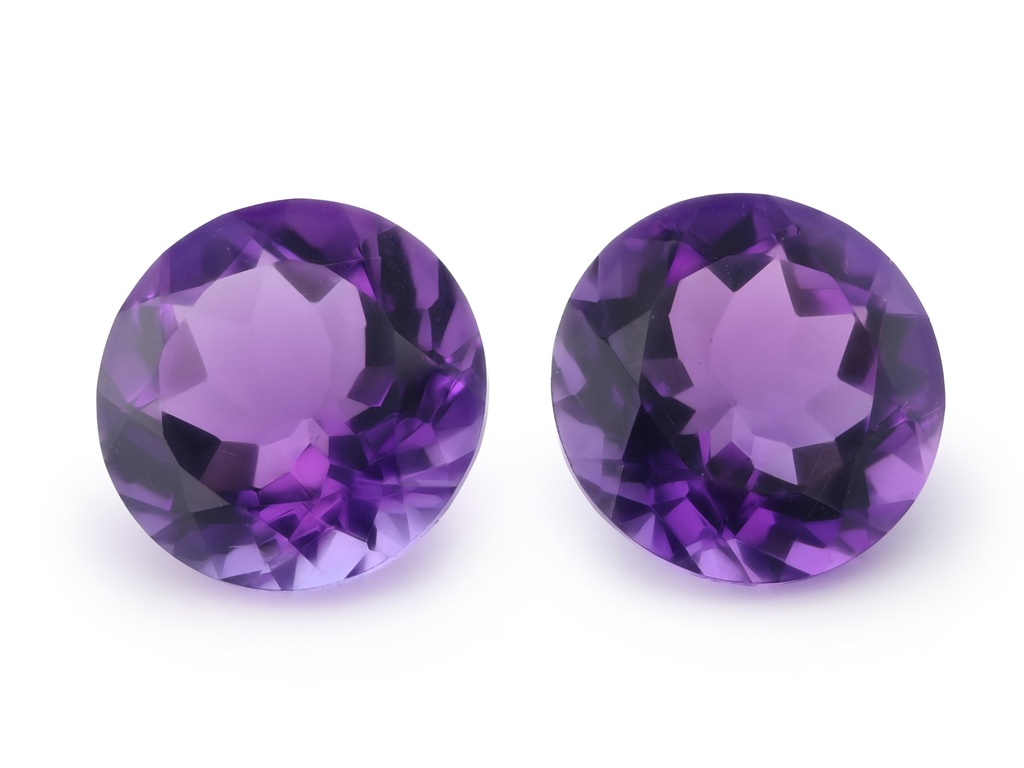 [QARB1200M] Amethyst 12mm Round Mid to Strong Colour 