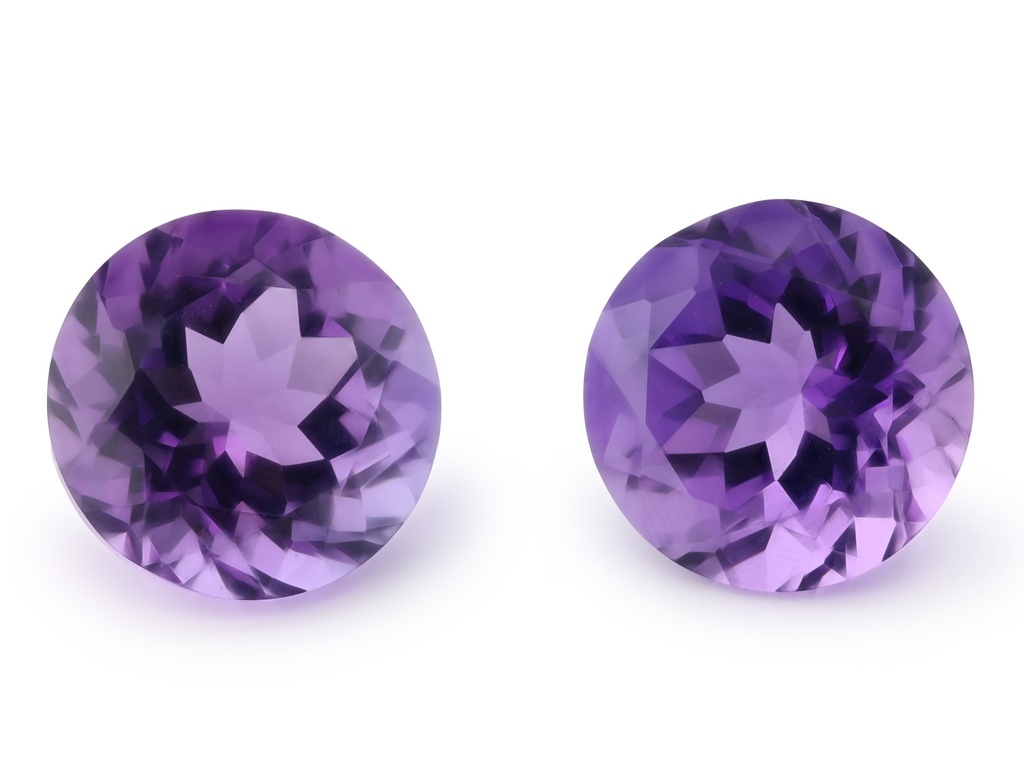 [QARB1300M] Amethyst 13mm Round Mid to Strong Colour 