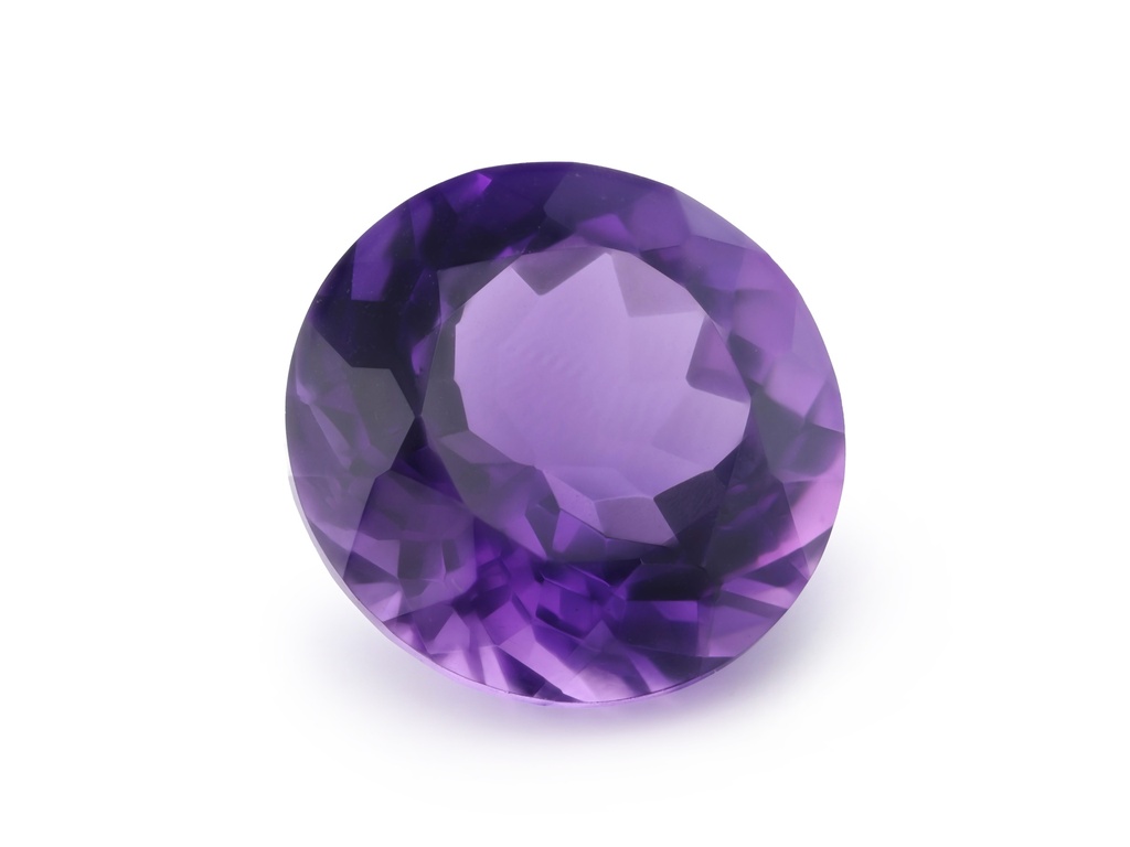 [QARB1500M] Amethyst 15mm Round Mid to Strong Colour 