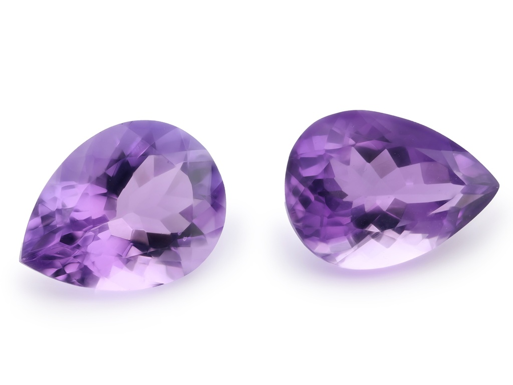 [QAPB1612F] Amethyst 16x12mm Pear Shape Light Colour 