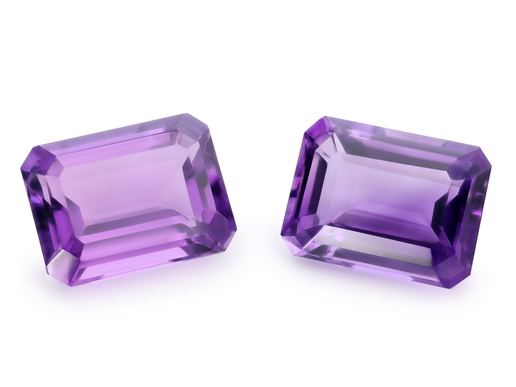 [QAOS1612M] Amethyst Mid to Strong 16x12mm Emerald Cut