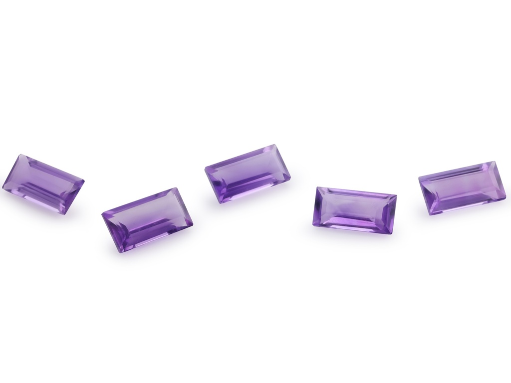 [QABS0603M] Amethyst 6x3mm Baguette Mid to Strong Colour 