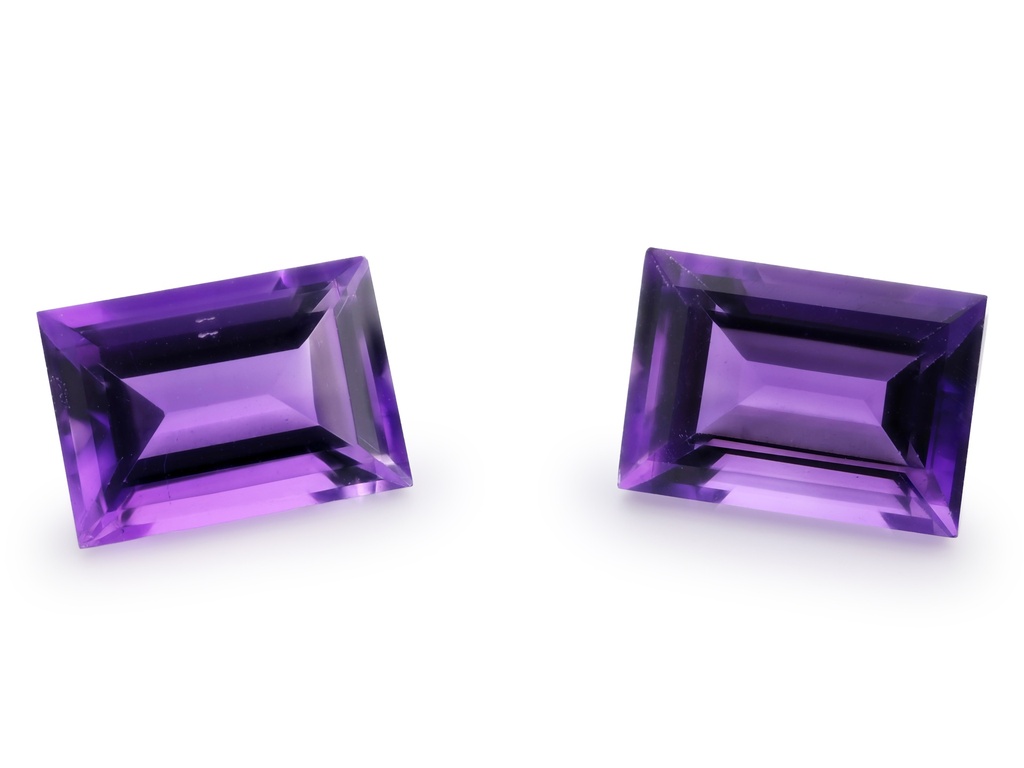 [QABS1007M] Amethyst 10x7mm Baguette Mid to Strong Colour 