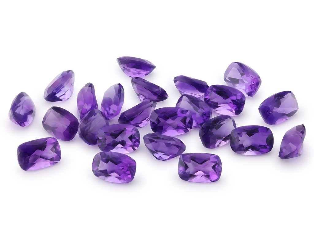 [QAAB0604M] Amethyst 6x4mm Cushion Mid to Dark