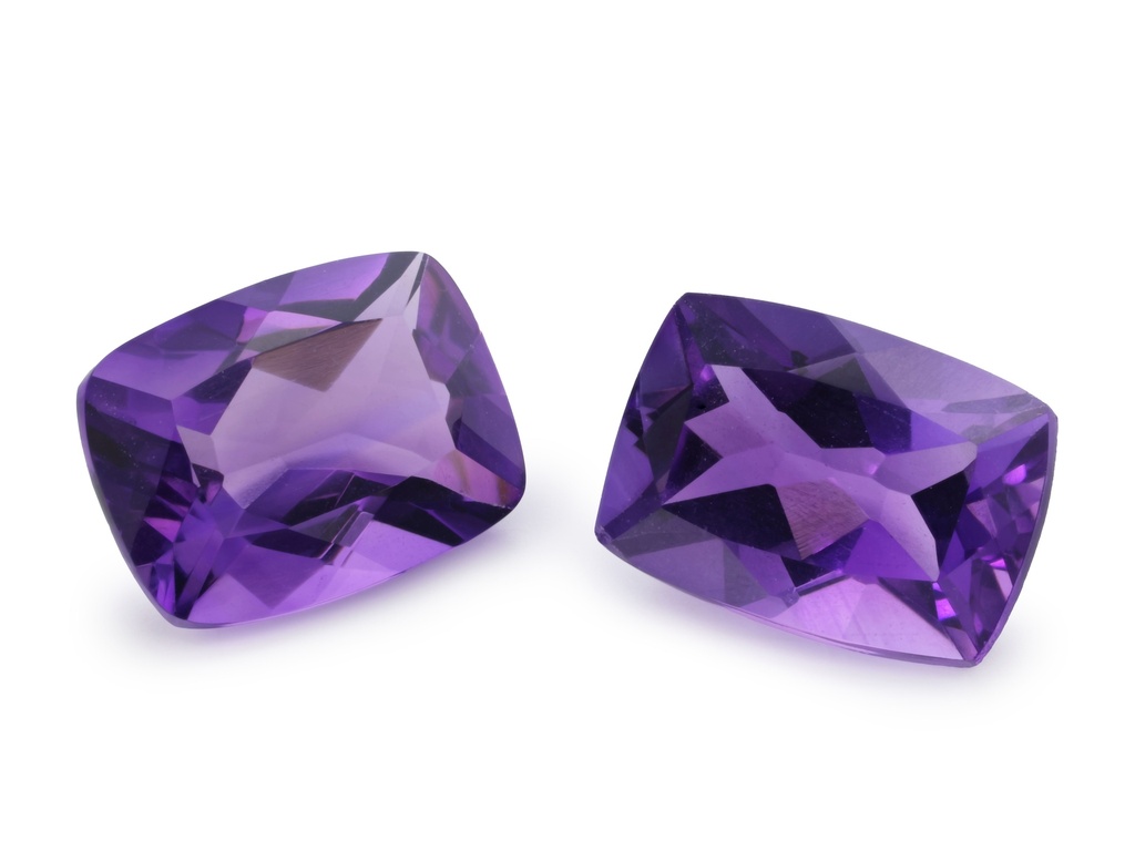 [QAAB0806M] Amethyst 8x6mm Cushion Mid to Dark