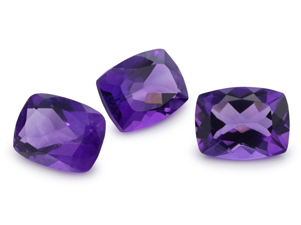 [QAAB0907M] Amethyst 9x7mm Cushion Mid to Dark