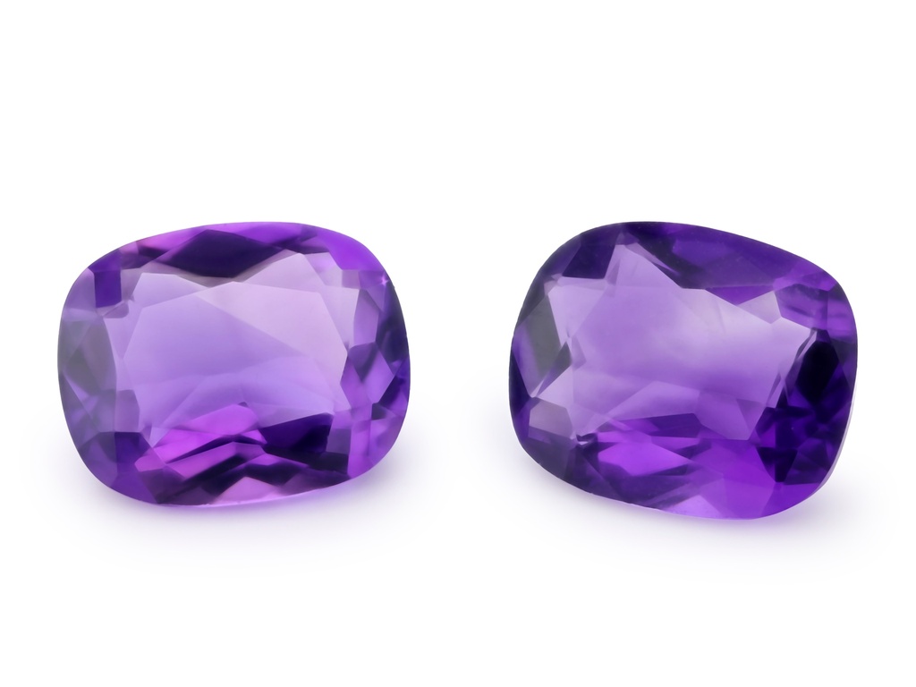 [QAAB1109M] Amethyst 11x9mm Cushion Mid to Dark