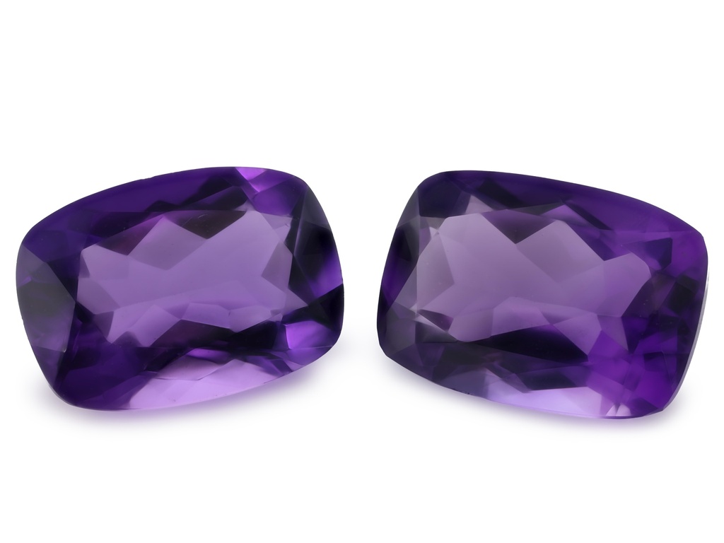 [QAAB1410M] Amethyst 14x10mm Cushion Mid to Dark
