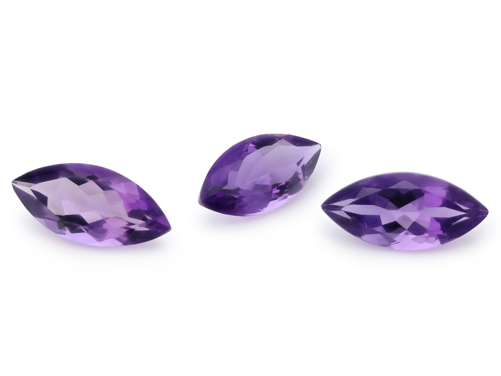 [QAMB1507M] Amethyst 15x7mm Marquise Mid to Strong Colour 