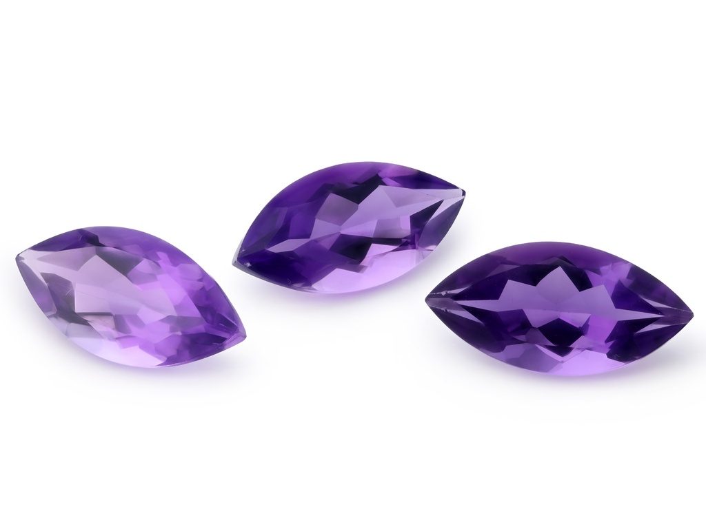[QAMB1608M] Amethyst 16x8mm Marquise Mid to Strong Colour 