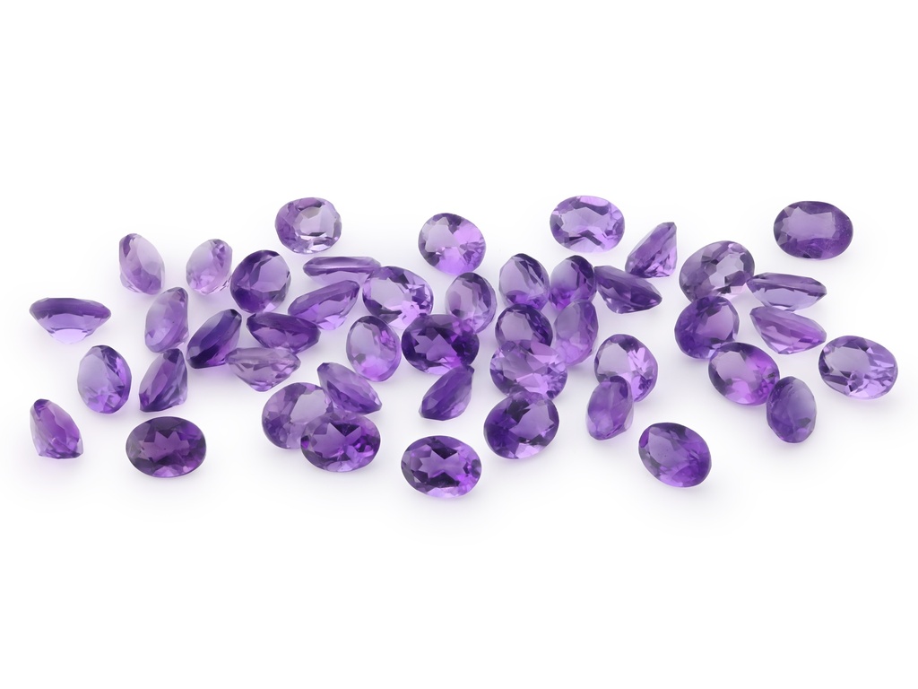 [QAVB0403M] Amethyst 4x3mm Oval Mid to Strong Colour 
