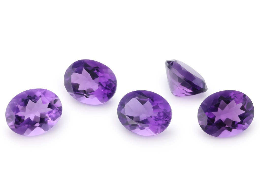 [QAVB1008M] Amethyst 10x8mm Oval Mid to Strong Colour 