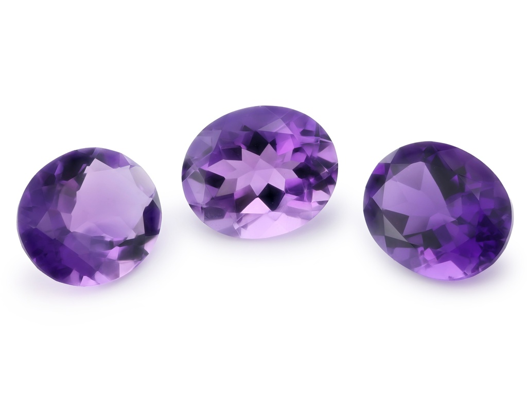 [QAVB1210M] Amethyst 12x10mm Oval Mid to Strong Colour 