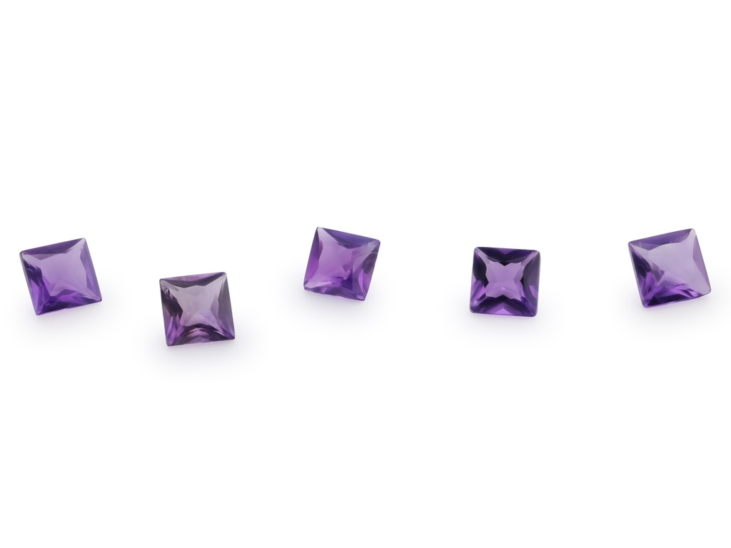 [QAQP03250M] Amethyst 3.25mm Princess Cut Mid to Strong Colour
