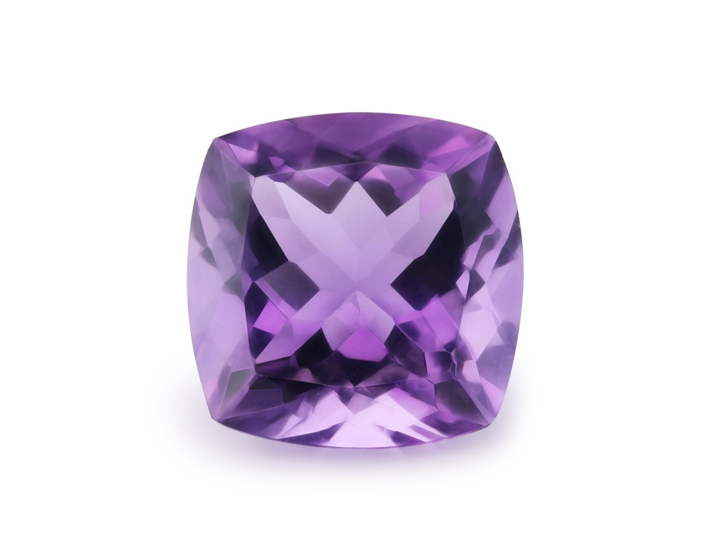 [QAAB1400M] Amethyst 14mm Square Cushion Mid to Dark