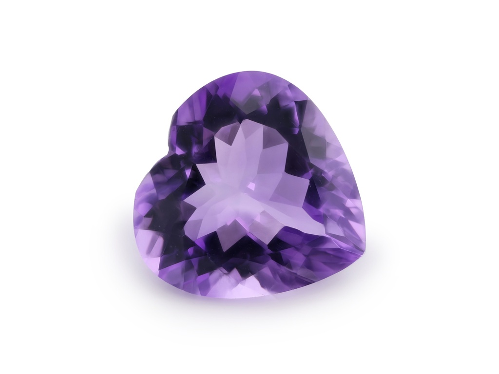 [QAHB1600M] Amethyst 16mm Heart Shape Mid to Strong Colour 
