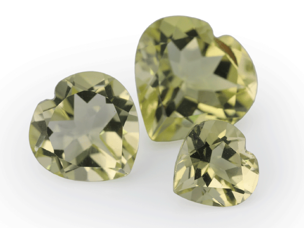 [QLHB1200] Lemon Quartz 12mm  Heart Shape