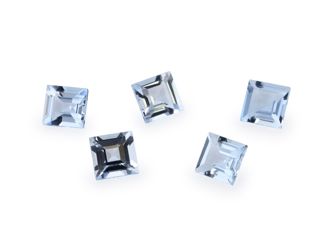 [BAQS0300B] Aquamarine 3.00mm Carre Cut Light Blue