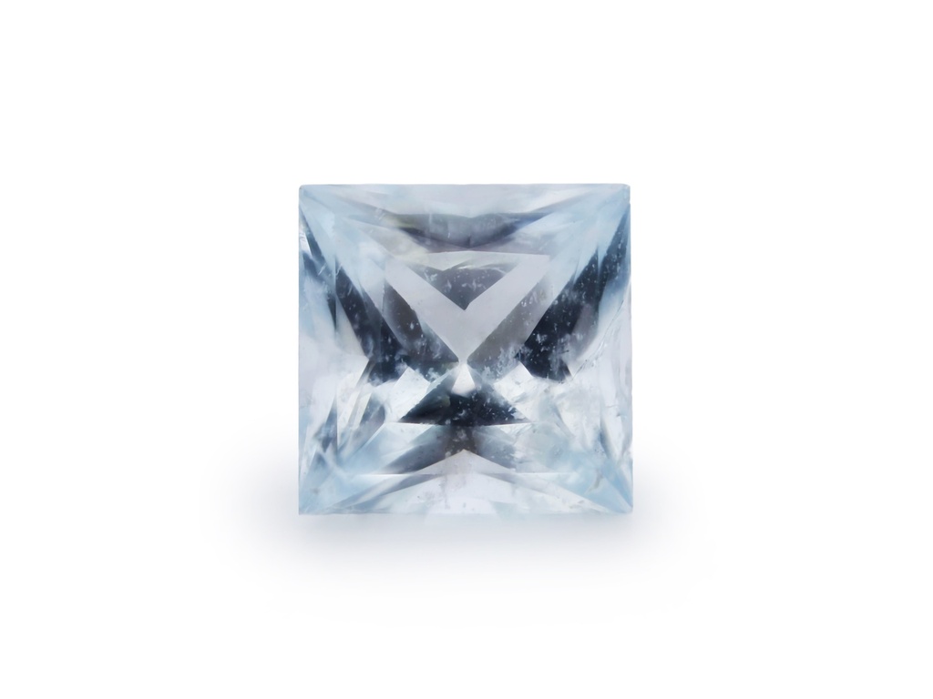 [BAQP0600B] Aquamarine 6.00mm Princess Cut Light Blue