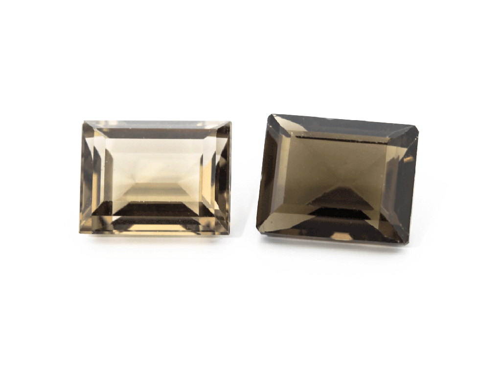 [QSBS0907] Smoky Quartz 9x7mm Baguette