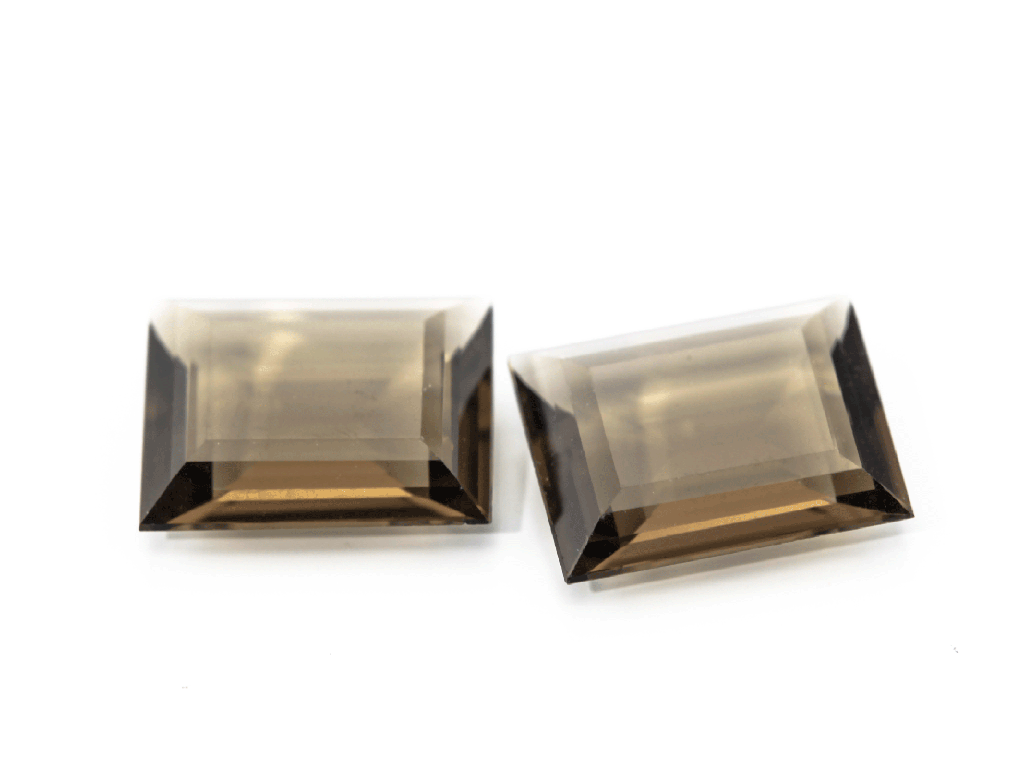 [QSBS1008] Smoky Quartz 10x8mm Baguette