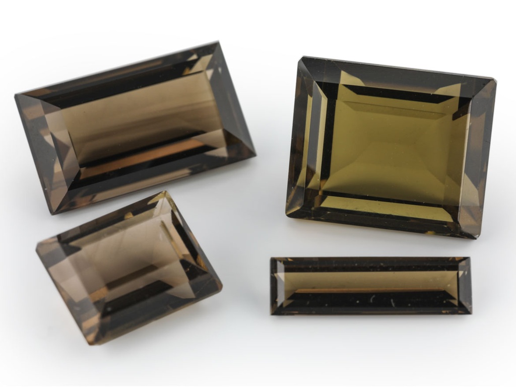 [QSBS1507] Smoky Quartz 14.5x8mm Baguette