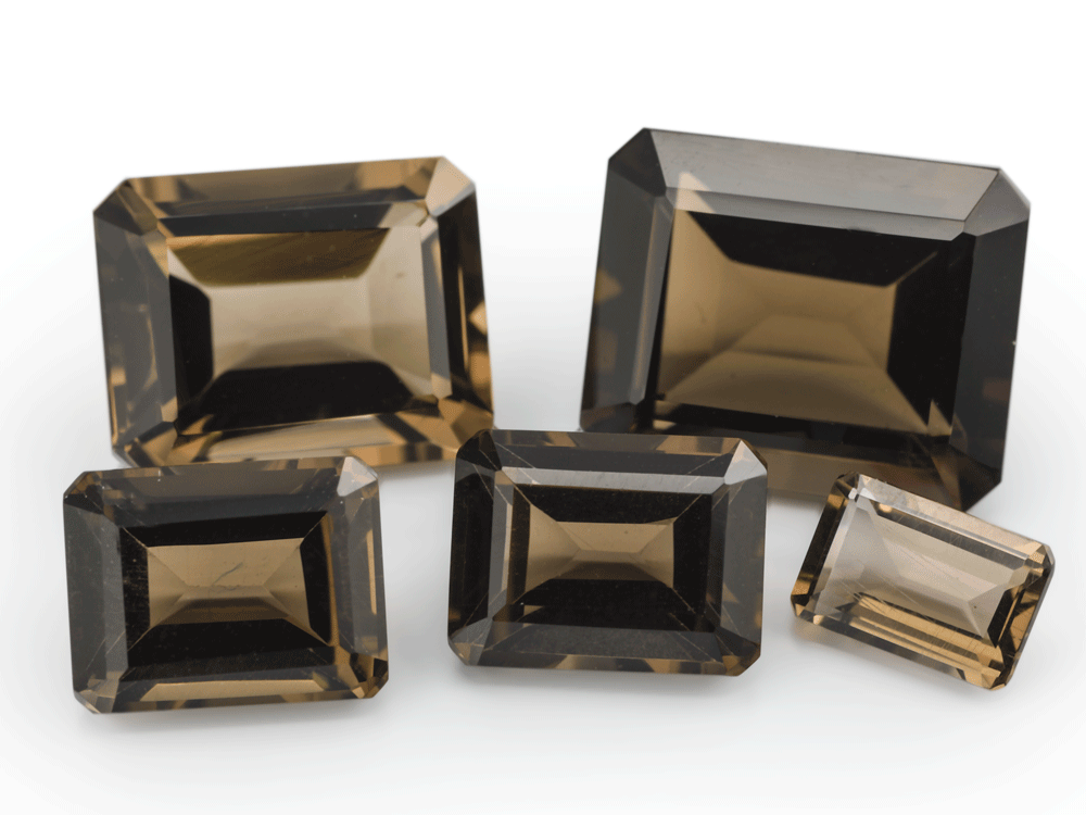 [QSOS1210] Smoky Quartz 12x10mm Emerald Cut 