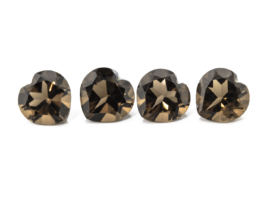 [QSHB0700] Smoky Quartz 7.00mm Heart Shape