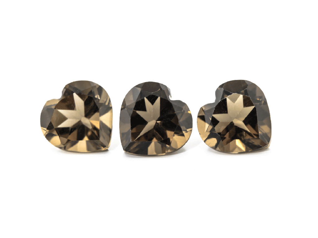 [QSHB0800] Smoky Quartz 8.00mm Heart Shape