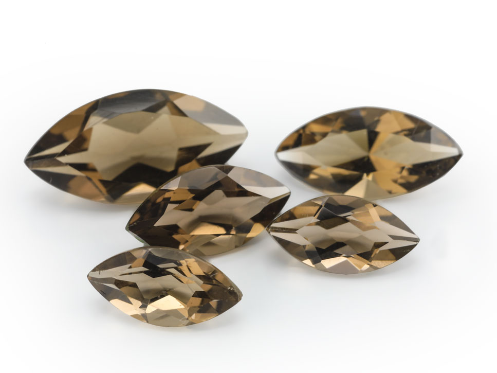 [QSMB0904] Smoky Quartz 9x4.5mm Marquise