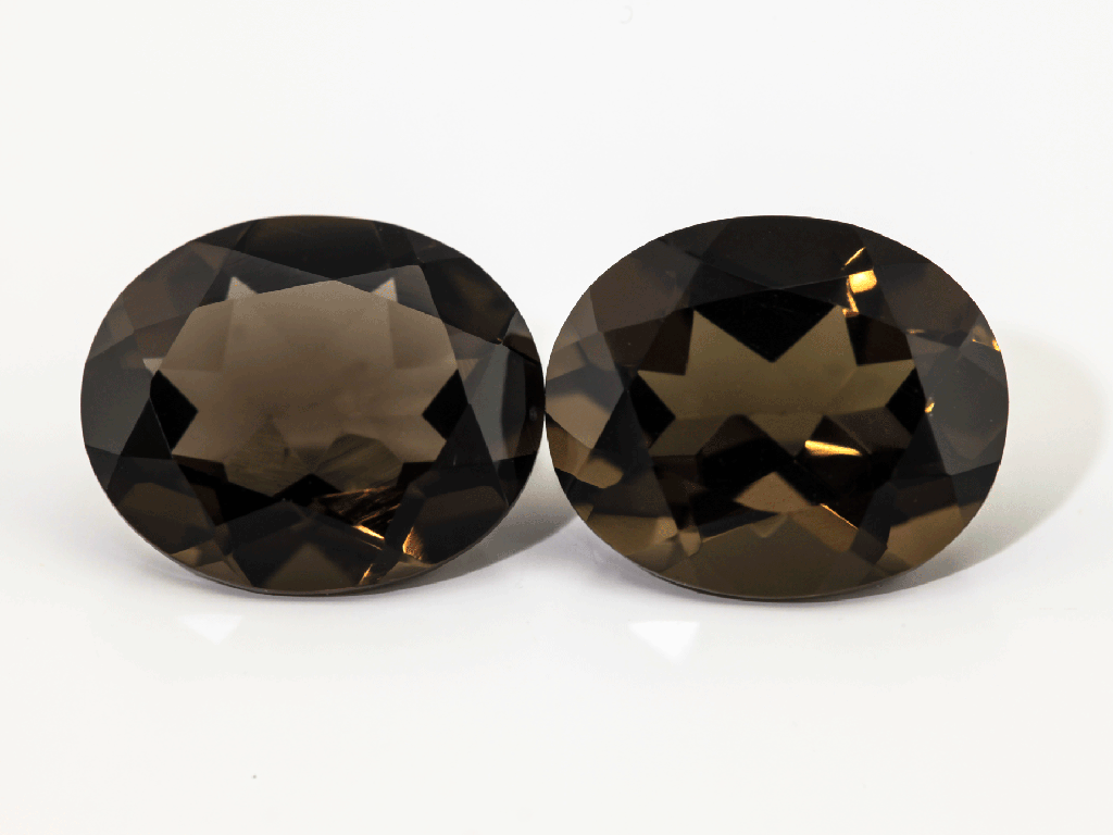 [QSVB1210] Smoky Quartz 12x10mm Oval 