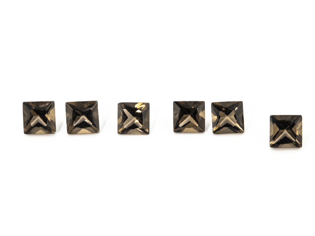 [QSQP0300] Smoky Quartz 3.00mm Princess Cut