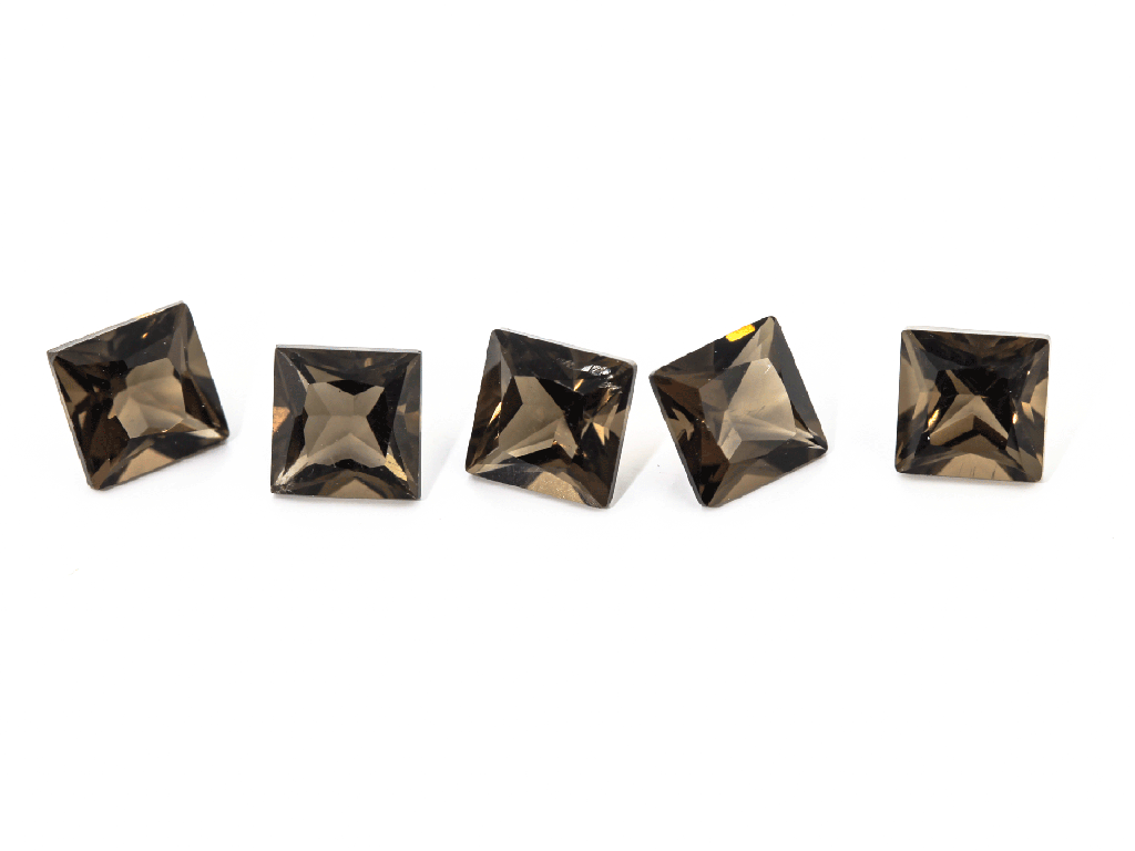 [QSQP0400] Smoky Quartz 4.00mm Princess Cut
